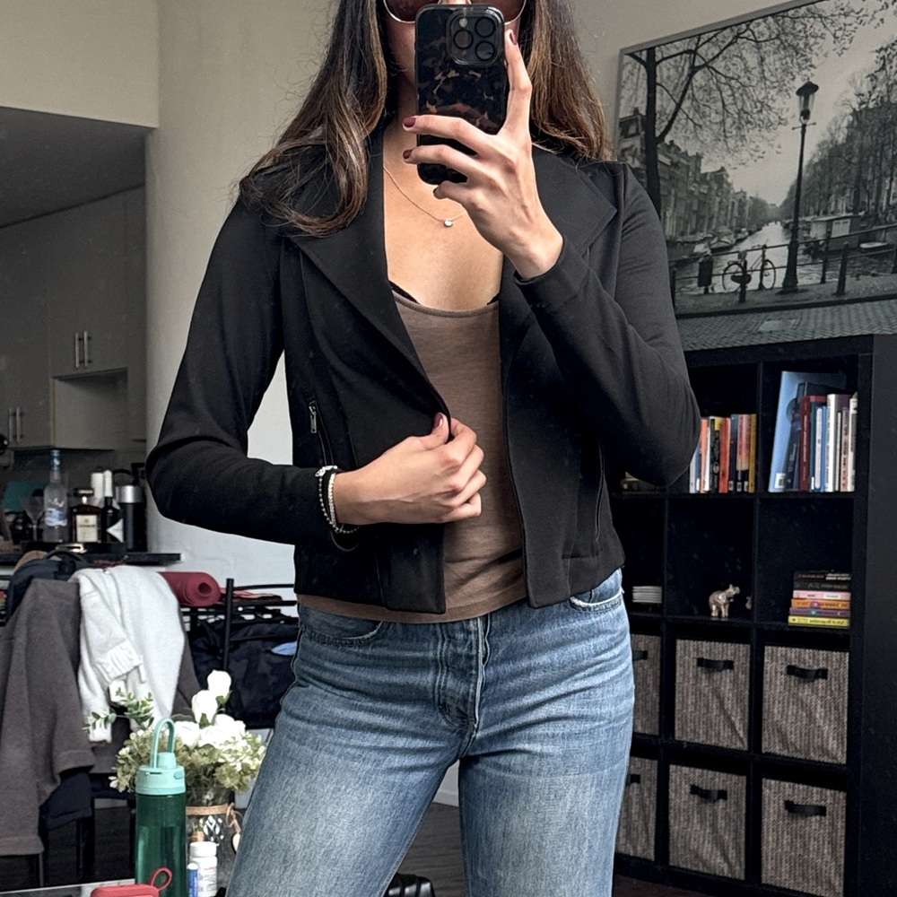 Banana Republic black biker jacket